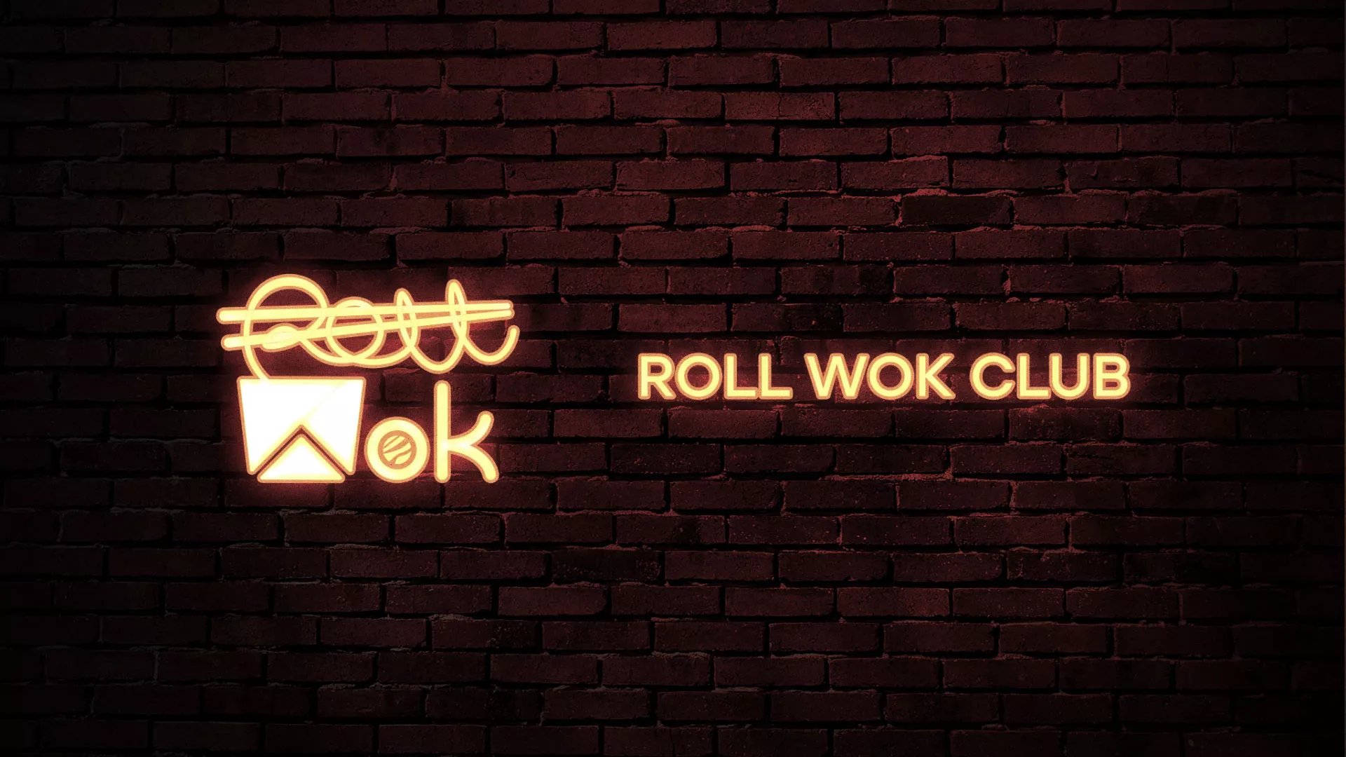 Разработка логотипа суши-бара «Roll Wok Club» в Любиме