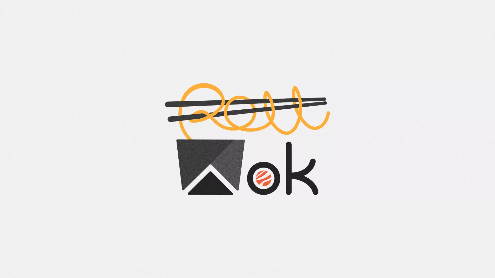Разработка логотипа в Любиме для суши-бара «Roll Wok Club» Разработка логотипа в Любиме для суши-бара «Roll Wok Club»