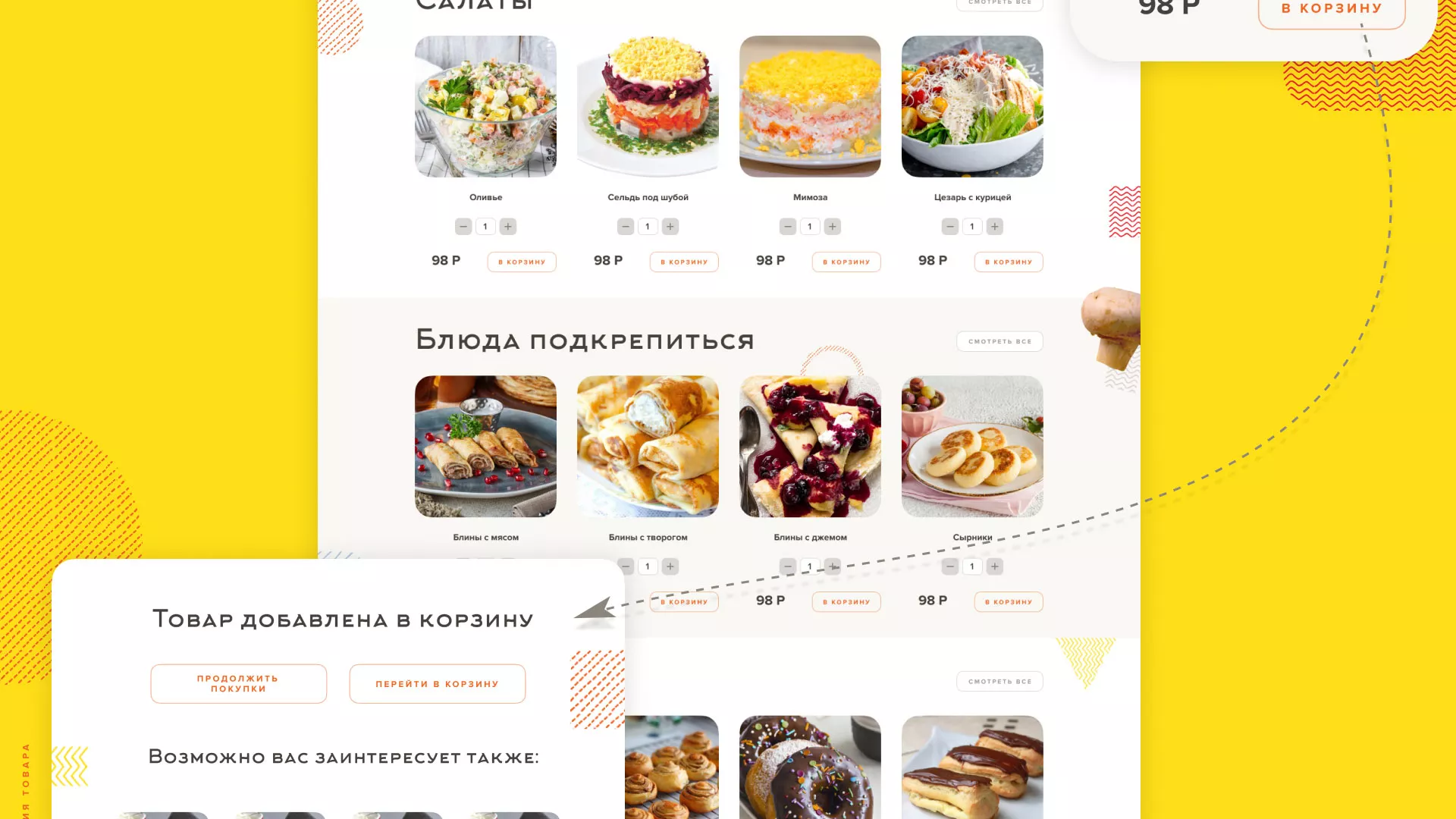 Разработка сайта кафе-столовой «Суп-Мясо-Салат» в Любиме