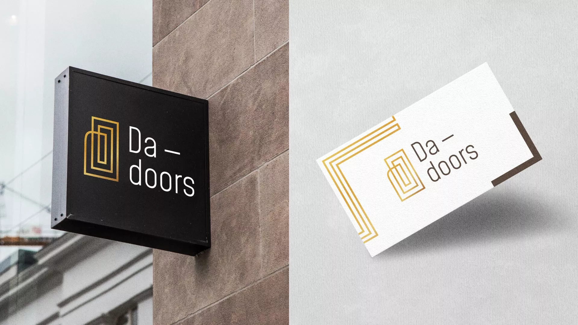 Разработка логотипа для компании «DA-DOORS» в Любиме
